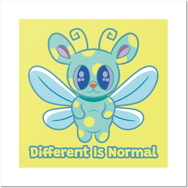 Different Is Normal 1 Wall Art by RD Doodles